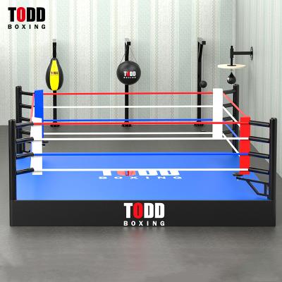 China Kickboxing Sanda Mma Custom Printed High Training Ring Used Ring For Sale Used Boxing Training Ring for sale