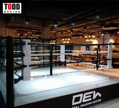 China Kickboxing Sanda Mma Custom Printed High Training Ring Used Ring For Sale Used Boxing Training Ring for sale