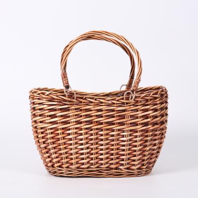 China Jialan Brown Stored Hand Basket Shopping Basket Multi Purpose for sale