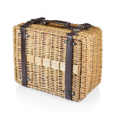 China Hot Selling Custom Natural Woven Wicker Storage Picnic Basket Set for sale