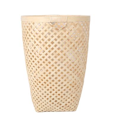 China Jialan Stored Wood Chips Weave Hollow Mesh Storage Basket for sale