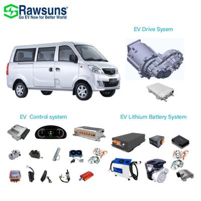 China Rawsun 45kw 90kw full set electric vehicle motor ev car conversion kit electric car waterproof conversion kit for truck for sale