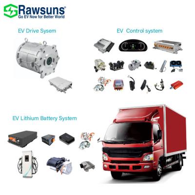 China Rawsun 50kw 90kw ev motor electric car motor conversion kit waterproof ev car conversion kit for truck/bus for sale