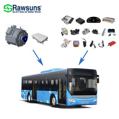 China Rawsuns Electric Motor EV Kit Electric Car Conversion Kit Waterproof Water Cooled Electric Motor Conversion Kit for Vehicles 10-12m Bus for sale