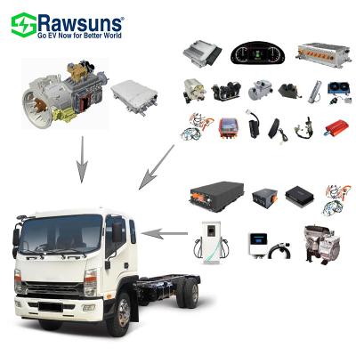 China Rawsuns Power Synchronous Motor 540V EV Motor Electric Motor Waterproof Hybrid Conversion Kit for 9-12M Bus 16-25T Truck for sale