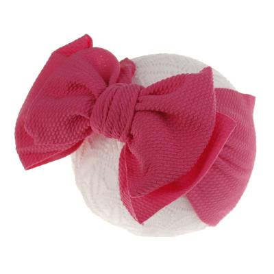 China Large Hair Rosette Elastic Baby Bow-knot Headband Soft Accessories Various Color For Kids Baby Handmade Headbands for sale