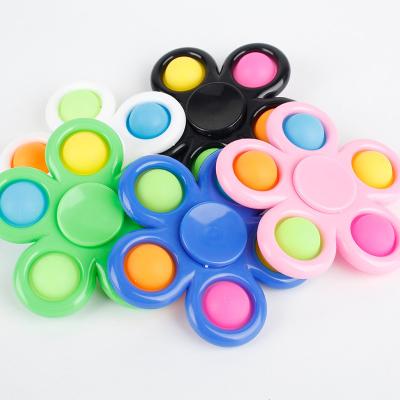 China 2021 New Arrival Eco-friendly Wholesale Bubble Stress Reliever Finger Spinner Toys Wiggle Spinners for sale