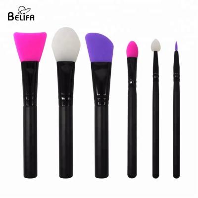 China Belifa new products 2018 6pcs best selling silicon makeup make up brush set for sale