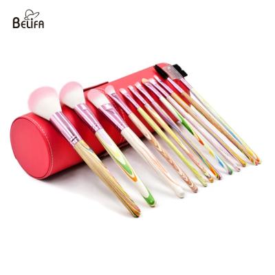 Chine Belifa new arrival beauty product vegan 12pcs synthetic hair profession makeup brush set with case à vendre