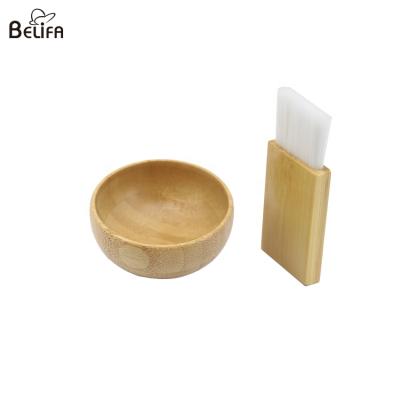 Китай Reusable eco friendly organic bamboo diy face facial mini beauty skincare spa mask mixing bowl set with brush продается