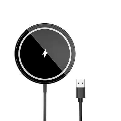 China New Design Convenient 15w Fast Charging Magnetic Mini Usb Wireless Charger For Iphone 13 for sale