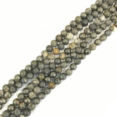 China None White iron ore 4-12m round beads semi-finished loose beads DIY handmade accessories materials for sale