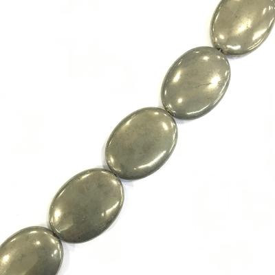 China Diy Jewelry Accessories Wholesale pure natural pyrite double pudding beads egg beads spacer beads DIY bracelet necklace accessories for sale