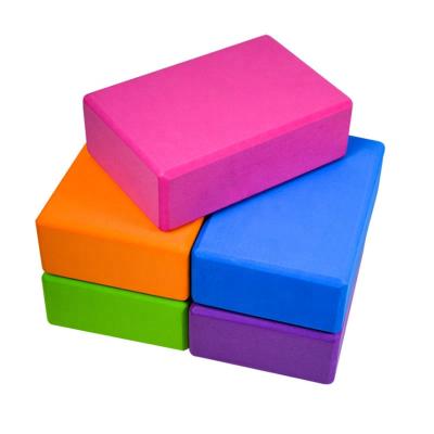 China Wholesale Eco-Friendly Anti Slip Exercise Fitness Yoga Blocks High Density EVA Foam Yoga Block for sale