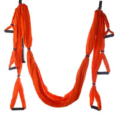 China Ergonomic Padded Handles Hot Sale New Anti Gravity Aerial Yoga Hammock High Quality Cheap Inversion Indoor Yoga Swing Trainer for sale