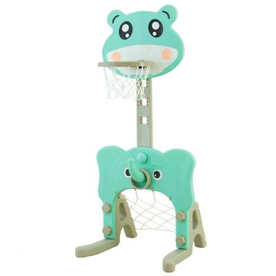 China Factory Price Adjustable Movable Kids Indoor Plastic Basketball Stands Kids Adjustable Basketball Hoop Rack For Baby for sale