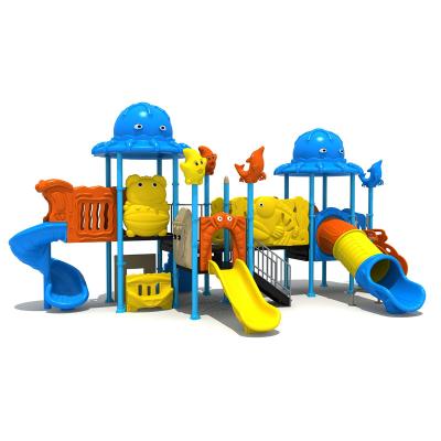 China High Quality Anti-Slip Plastic School Children Playground With Kid Slides Commercial Outdoor Playground Equipment for sale