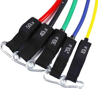 China 2021 Eco-Friendly Material High Quality High Elasticity Soft Grip And Resistance Bands Customizable Set 11pcs for sale