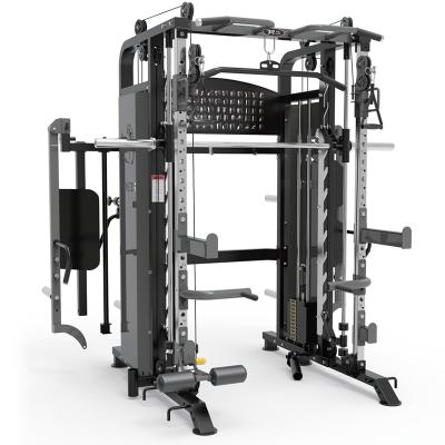 China Hot Selling Indoor Professional Indoor Home Gym Equipment Multi Functional Trainer Arm System Squat Rack Smith Machine for sale