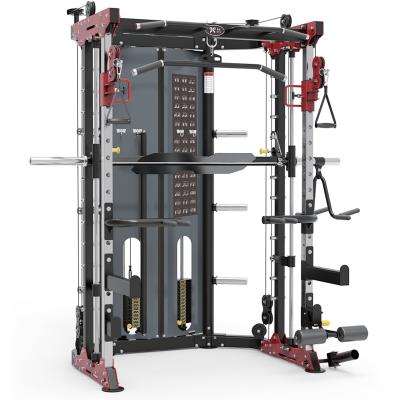 China Multifunctional Commercial Use Gym Cross Over Training Fitness Rack Blacksmith Squat Machine For Home Use for sale