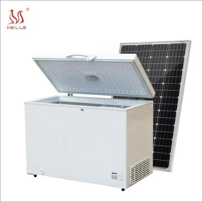 China Meilile 250L Outdoor Solar Freezer Fridge Commercial Chest Freezer BD-245 for sale