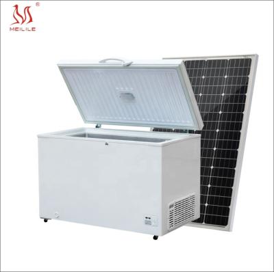 China Meilile BD-365 DC24V Outdoor Solar Powered Commercial Freezer 365L for sale