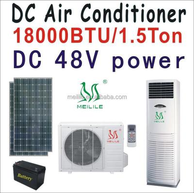 China Room DC 48V Air Conditioner Standing Type 18000BTU Solar Powered Air Conditioning DC-52GW for sale