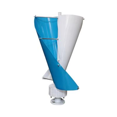 China Vertical Wind Power System 300W 12V/24V Wind Turbine FRP Shaft Alternative Helical Energy Generator for sale