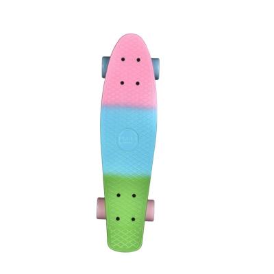 China Portable Kid Skate Board PP 60*45 Mm PU Wheels Aluminum Alloy Truck Skate Board for sale