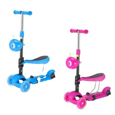 China Best Selling Child Mini Kid Scooter Two 120*20mm PU Big Wheel With Led Child Scooter for sale