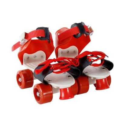 China General Skating Shoes For Kids 4 Wheels Red Blue Color For Girls And Boys for sale