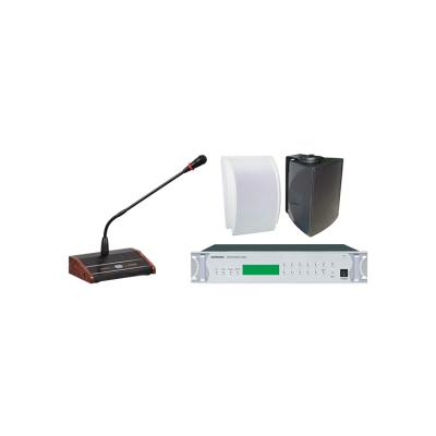 China PA Full Set Address System Public Address System GONSIN Indoor/Outdoor Public System with Mic Intercom, Roof Speaker Ceiling GX-PB1410 for sale