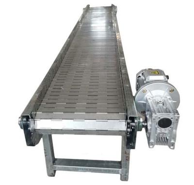 China factory pallet chain slat conveyor/scraper chain conveyor/modular plastic conveyor belt for sale