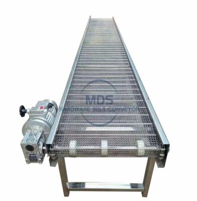 China Factory Food Conveyor Stainless Steel Wire Mesh Conveyor Belts Flat Conveyor Vegetable Belt for sale