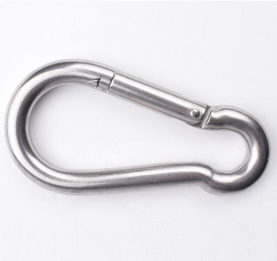 China Stainless Steel Carbine Spring Snap Hook Clip Carabiner Metal Snap Snap Hook for sale