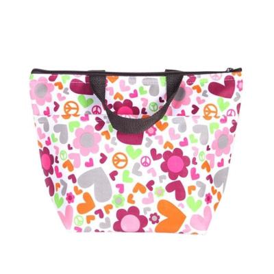 China Waterproof Insulated Lunch Cooler Tote Bag For Kids 600D Picnic Beach Eco Cooler Bag Fashion Sublimation Printed for sale