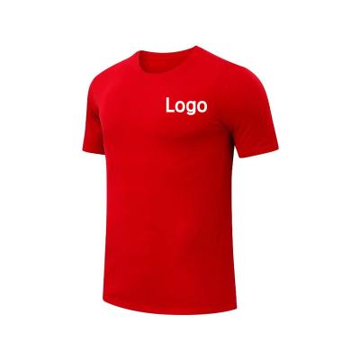 China Factory direct sales Anti-wrinkle custom men's T-shirt boys polyester training shirt adult support plus size men's T-shirt for sale