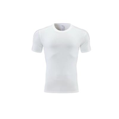 China Custom Logo Gym Short Sleeve T-Shirt New Men'S Summer Breathable Thin Tight Top for sale