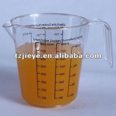 China 800ml PS Sustainable Measuring Cup With Handle for sale