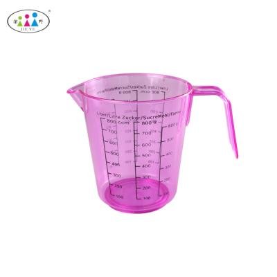 China 800ml Plastic Measuring Cup Graduated Plastic Beaker / Custom Plastic Measuring Cups China Supplier for sale