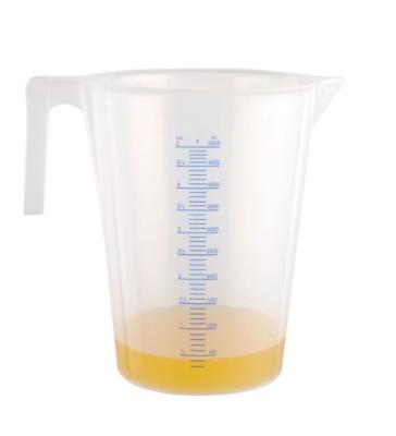 China 5 Liter (5000ml) Measuring and Viable Plastic Graduated Mixing Jugs (3 Pack) - Holds 5 Liters 1.25 Gallons Pouring Cup, Measure for sale