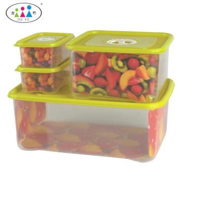 China Plastic Freshness Preservation Round Food Packing Storage Container Set for sale