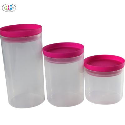 China Airtight Dispenser Plastic Storage Box Freshness Storage Kitchen Cereal Plastic Containers Crisper Sealed Clear Plastic Box for sale