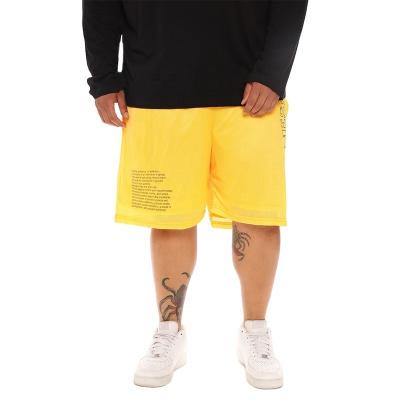 China Anti-Wrinkle Wholesale Price Sports Style Side Pockets Men's Breathable Mesh Shorts Plus Size Solid Basketball Shorts for sale