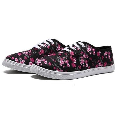 China Anti-Smell Womens Girls Classic Lace Up Canvas Shoes Sporty Comfort Casual Sneakers for sale