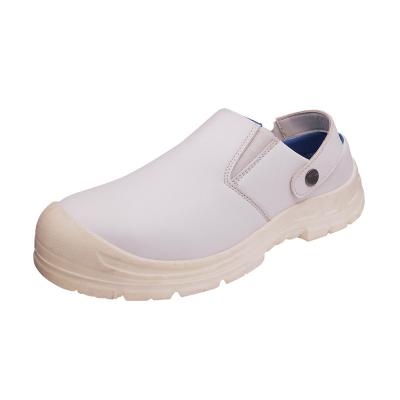 China 2019 Factory Steel Lightweight Clean Shoes Anti-Static Microfiber Toe White ESD Safety Shoes for sale