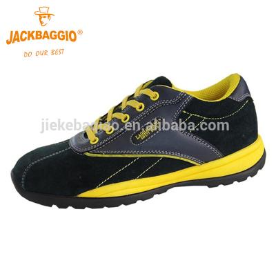 China Cheap Steel Toe Black Steel Toe Protection S1P Industrial Leather Safety Shoe for sale