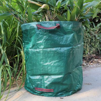 China Collecting Garden Collection Portable Lawn and Gardening Leaf Bags Garbage Spring Waste Bucket for sale