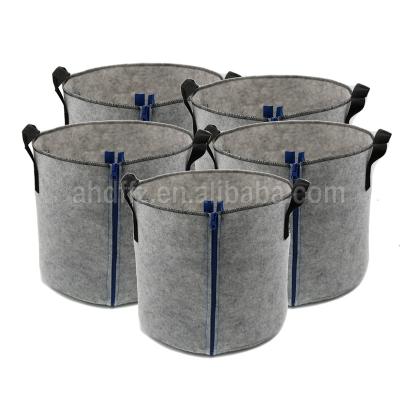 China 5 Gallon Eco-Friendly Grow Bags Nonwoven Handle Potato Grow Bags Airing Cloth Pots for sale