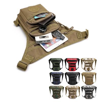 China Custom High Quality Retro Canvas Waist Bag Sport Water Proof Logo Leg Bags Outdoor Waist Bag for sale